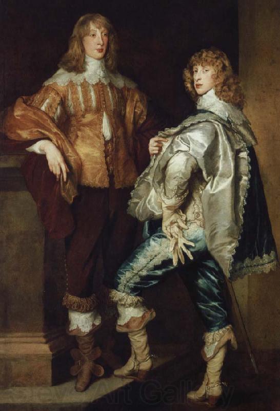 anthonis van dyck lorderna john och bernard stuart Spain oil painting art